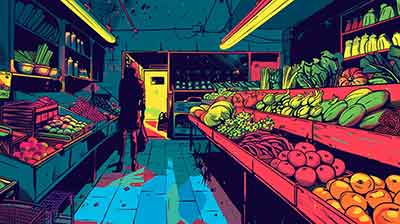 klegrant organic food s comic book style bright colours d c d b b a a a